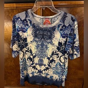Johnny Was Printed Top Size XS